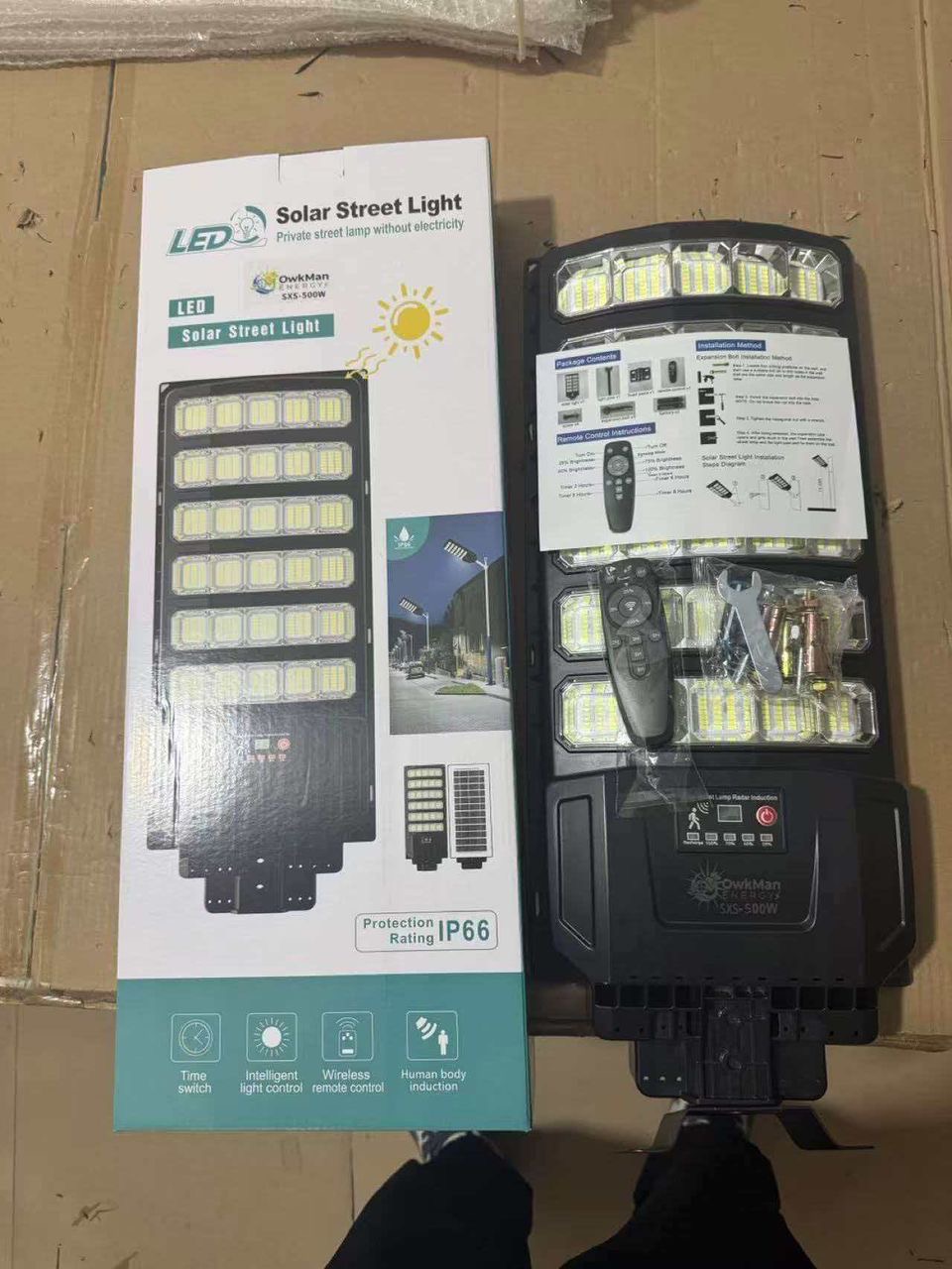 SXS 500w Solar Pole light